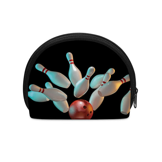 Bowling Strike Print Coin Purse