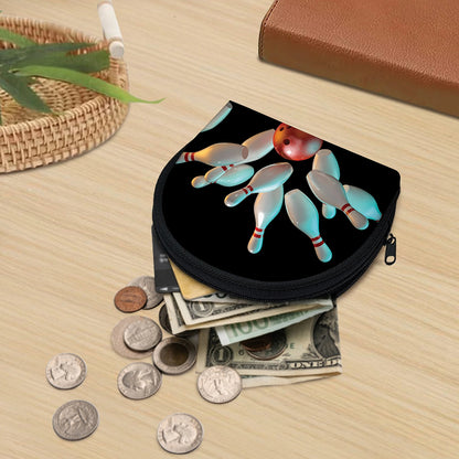 Bowling Strike Print Coin Purse