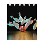 Bowling Strike Print Curtain
