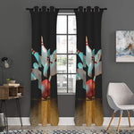 Bowling Strike Print Curtain