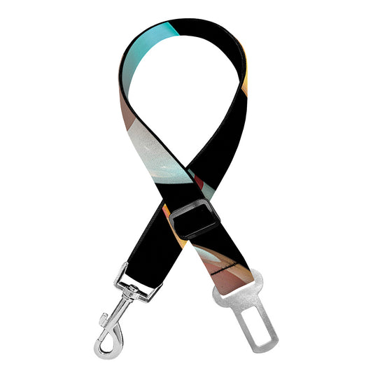 Bowling Strike Print Dog Seat Belt