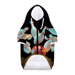 Bowling Strike Print Dog Zip Up Hoodie