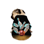 Bowling Strike Print Dog Zip Up Jacket