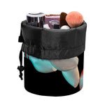Bowling Strike Print Drawstring Makeup Bag