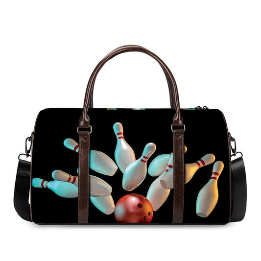 Bowling Strike Print Duffle Bag