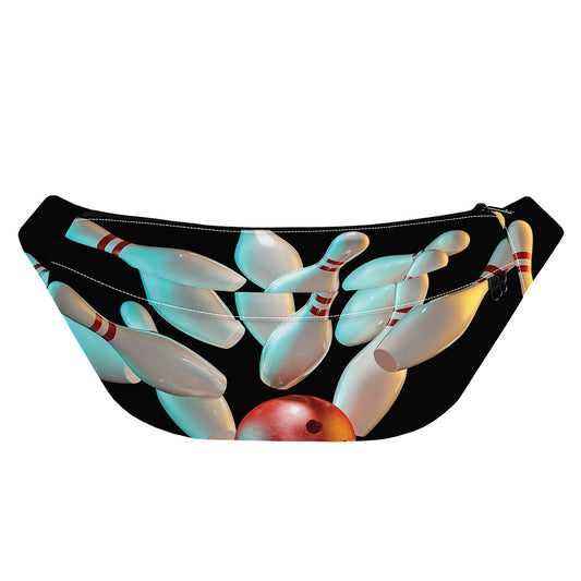 Bowling Strike Print Fanny Pack