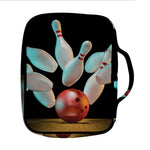Bowling Strike Print Front Pocket Bible Bag