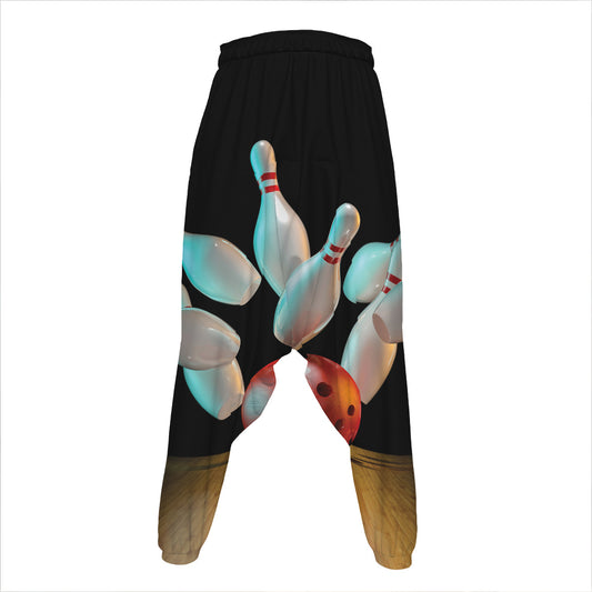 Bowling Strike Print Hammer Pants