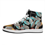 Bowling Strike Print High Top Leather Sneakers