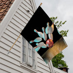 Bowling Strike Print House Flag
