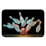 Bowling Strike Print Indoor Door Mat