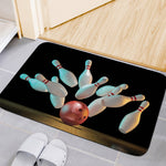 Bowling Strike Print Indoor Door Mat