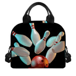 Bowling Strike Print Insulated Lunch Bag