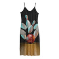 Bowling Strike Print Jersey Midi Cami Dress