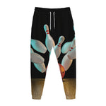 Bowling Strike Print Jogger Pants
