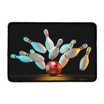 Bowling Strike Print Kitchen Mat