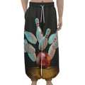 Bowling Strike Print Lantern Pants