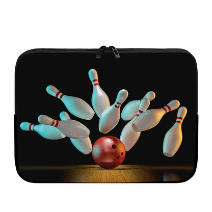 Bowling Strike Print Laptop Sleeve