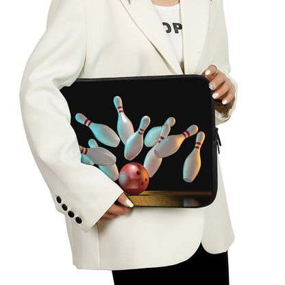 Bowling Strike Print Laptop Sleeve