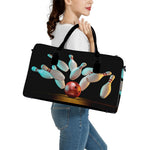 Bowling Strike Print Leather Duffle Bag