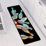 Bowling Strike Print Long Kitchen Mat
