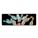 Bowling Strike Print Long Kitchen Mat
