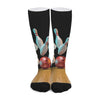 Bowling Strike Print Long Socks