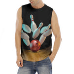 Bowling Strike Print Men's Fitness Tank Top