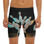 Bowling Strike Print Men's Long Boxer Briefs