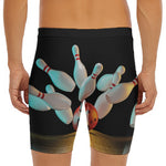 Bowling Strike Print Men's Long Boxer Briefs