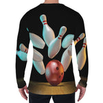 Bowling Strike Print Men's Long Sleeve T-Shirt