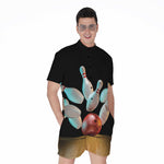 Bowling Strike Print Men's Rompers