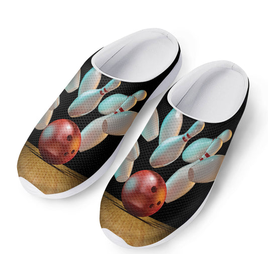 Bowling Strike Print Mesh Casual Shoes