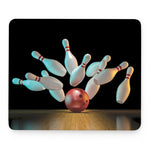 Bowling Strike Print Mouse Pad