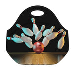 Bowling Strike Print Neoprene Lunch Bag
