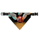 Bowling Strike Print Over The Collar Dog Bandana