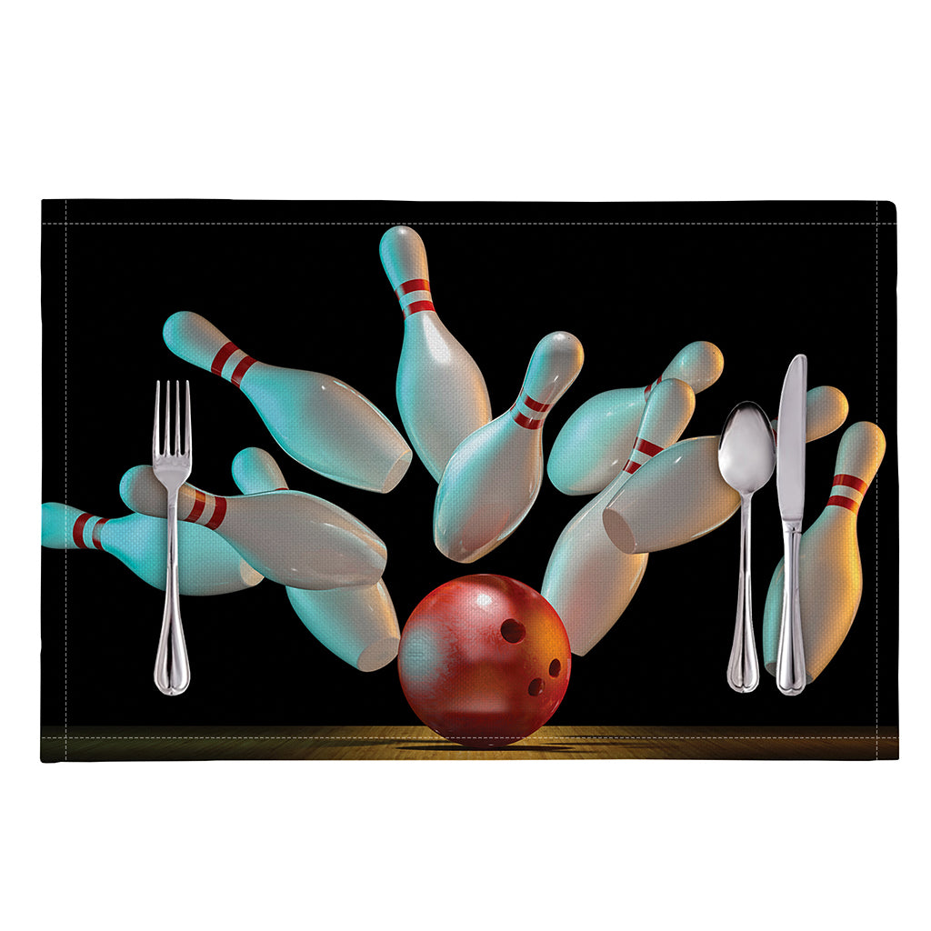 Bowling Strike Print Placemat