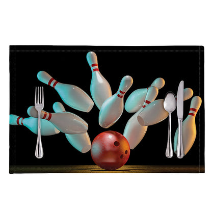 Bowling Strike Print Placemat