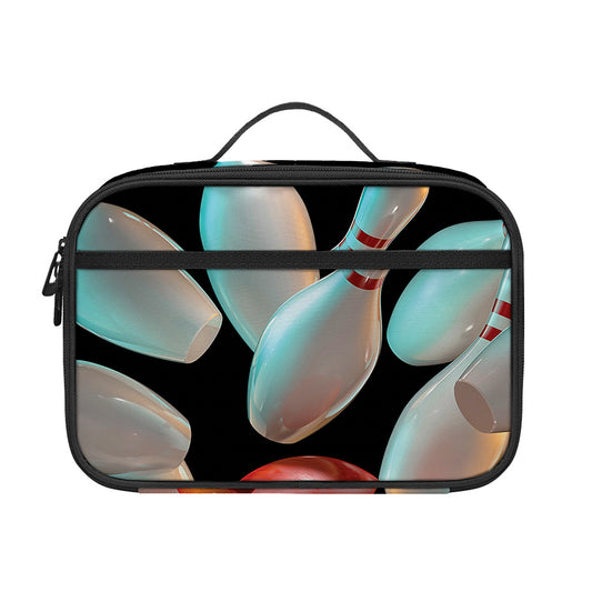Bowling Strike Print Portable Lunch Bag