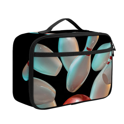 Bowling Strike Print Portable Lunch Bag