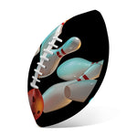 Bowling Strike Print Rugby Ball