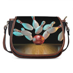 Bowling Strike Print Saddle Bag