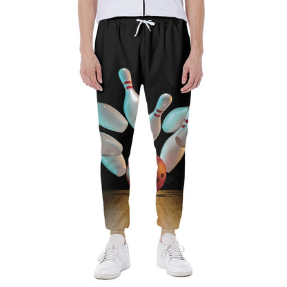 Bowling Strike Print Scuba Joggers