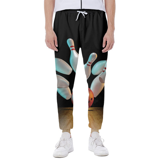 Bowling Strike Print Scuba Joggers