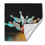 Bowling Strike Print Silk Bandana