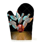 Bowling Strike Print Single Oven Mitt