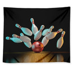 Bowling Strike Print Tapestry