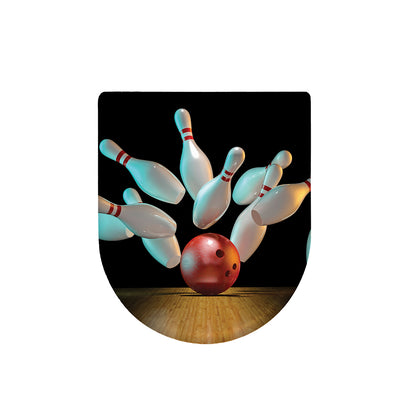 Bowling Strike Print Toilet Lid Cover