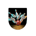 Bowling Strike Print Toilet Lid Cover