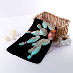 Bowling Strike Print Towel